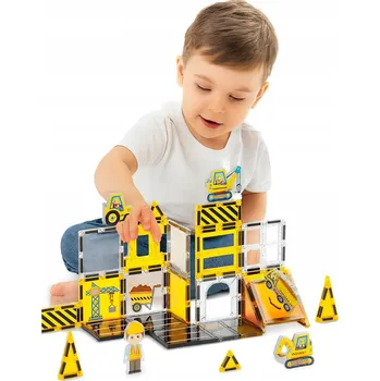 ostatní stavebnice MAGNETICKÉ STAVEBNÍ STAVEBNICE Staveniště 3 1 KS Pro chlapce