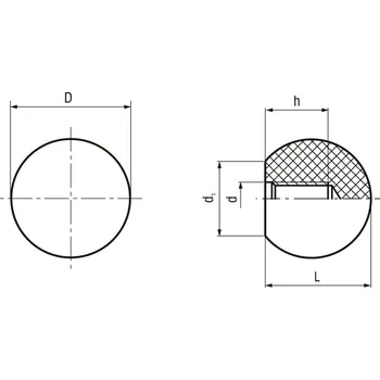 Šroub kulička se závitem M5 20 mm