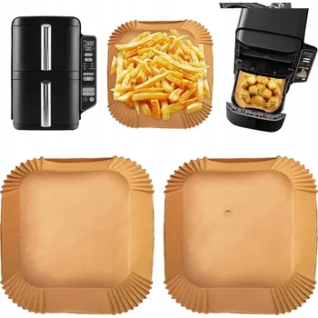 Pečicí papír Papír na pečení do horkovzdušné fritézy FORMY SADA 300 KS 20CM VLOŽKY PODNOSY