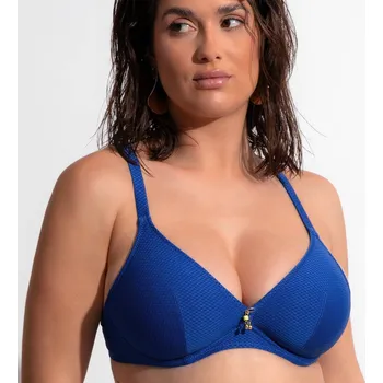 Dámské plavky Plavková podprsenka nevyztužená ANTIGEL (FBB3207-06), Barva modrá, Velikost 70F