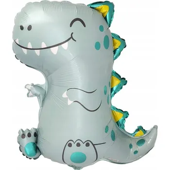 Balónek FÓLIOVÝ BALÓNEK DINOSAURUS DINO REX dekorace narozeniny HEL šedý G