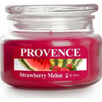 Svíčka Parafínová svíčka s vůní jahoda a melounu Provence