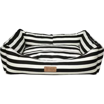 Pelíšek pro psa Hájek Pet Fashion HPF Pelech MAKARON L - VR09 proužek černý