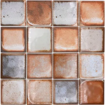 Obklad Skleněná mozaika WzorcowniaStudio 29,8 x 29,8 cm, odstíny hnědé a béžové