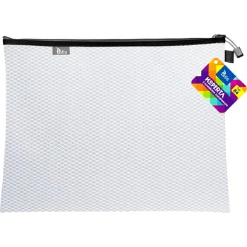 Obálka OBÁLKA S KOVOVÝM ZIPEM B4 BÍLÁ BT607-B