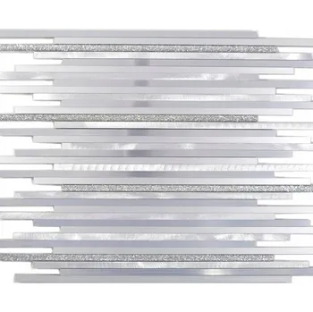 Dlažba Mozaika WzorcowniaStudio 27,2 x 30,2 cm, odstíny šedé a stříbrné