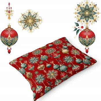 Povlak na dekorativní polštářek Vánoční Povlak Na Polštář na polštář 50 x 70 cm BAVLNA CERTIFIKÁT - Vánoce 37