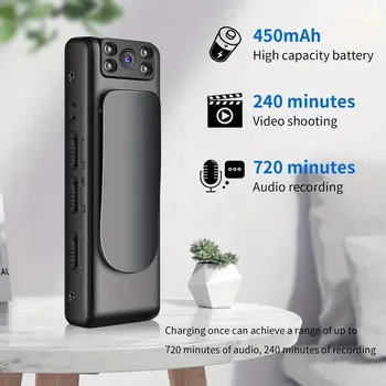 Mini Kamera nasobna z Dźwiękiem Klipsem Přenosná Kapesní OTG