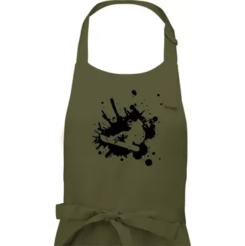 Kuchyňská zástěra Snowboard splash - Pánská zástěra na vaření - Univerzální velikost ( Khaki )