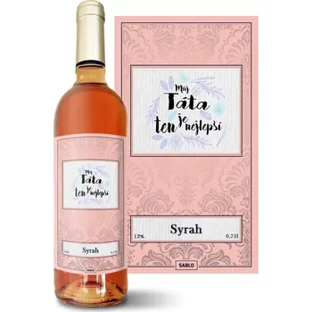 Víno Sablio Růžové víno Můj táta je ten nejlepší: 0,75 l