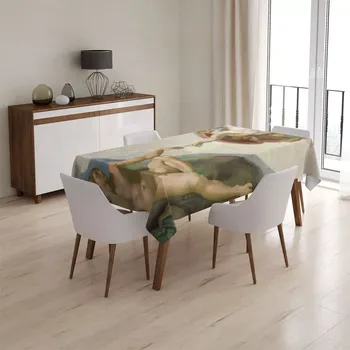 ubrus Sablio Ubrus Stvoření Adama - Michelangelo Buonarroti - 90x90 cm