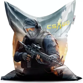 Sedací pytel Sablio Sedací vak Classic CS:GO Voják 2 - 150x100 cm