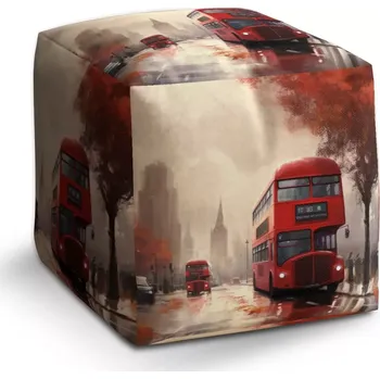 Taburet Sablio Taburet Cube Londýn Double-decker 1: 40x40x40 cm