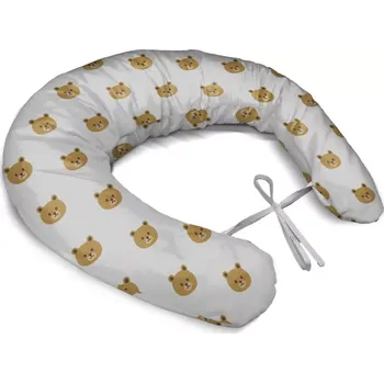 Polštář Sablio Těhotenský polštář Medvídci na bílé