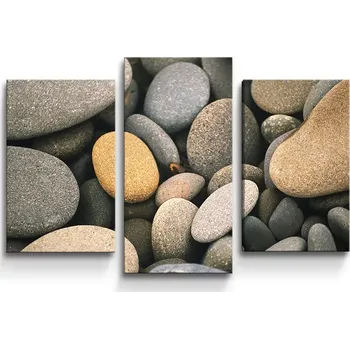 Obraz Sablio Obraz - 3-dílný Kameny - 75x50 cm