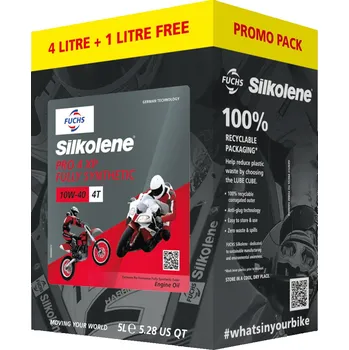 Motorový olej Motorový olej SILKOLENE FUCHS PRO 4 XP 10W40 5L (4L+1L zdarma)