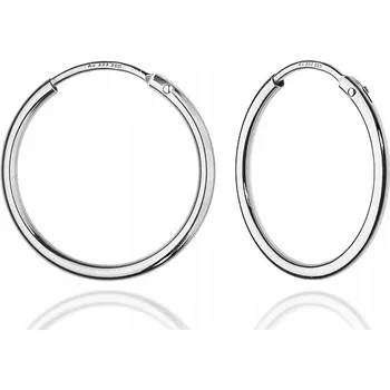 Náušnice Stříbrné náušnice kruhy ryzost 925 kolečka 20 mm KREOLKY