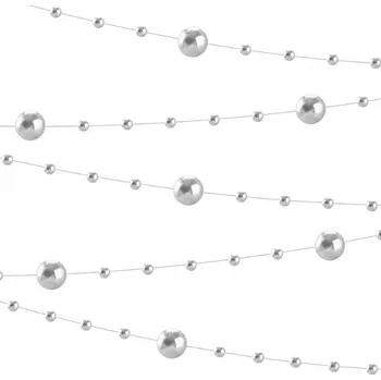Girlanda z kuliček PartyPal 512358 stříbrná 650 cm