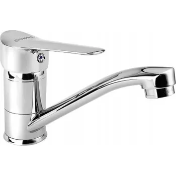 Vodovodní baterie Stojánková umyvadlová baterie KFA Armatura MOHIT, stříbrná