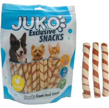 Pamlsek pro psa JUKO Snacks Chicken jerky strip 250 g