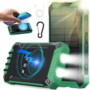 IP kamera BEZDRÁTOVÁ SOLÁRNÍ POWERBANKA 26800MAH SE 4 KABELY - PŘENOSNÁ