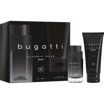 Bugatti Dynamic Move Black M EDT, 100 ml + sprchový gel 200 ml