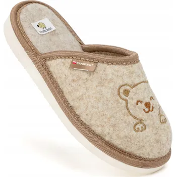 Dámské pantofle Teplé Dětské Papuče Filcové Domácí Pantofle Vlněné Výšivky 25-36 PanSzew