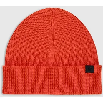 Čepice 4F zimní čepice beanie červená, univerzální velikost