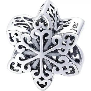 Přívěsek Endy-shop Stříbrný přívěsek korálek sněhová vločka