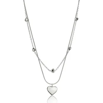 Náhrdelník Půvabný dvojitý náhrdelník z oceli Malani EWN24003S Emily Westwood