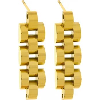 Náušnice Moderní pozlacené náušnice z oceli VAAXF060G Troli
