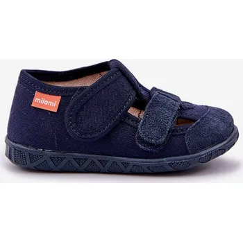 Dívčí oblečení Dětské Pantofle Milami Na Suchý Zip Tmavě Modré Reathiana 21