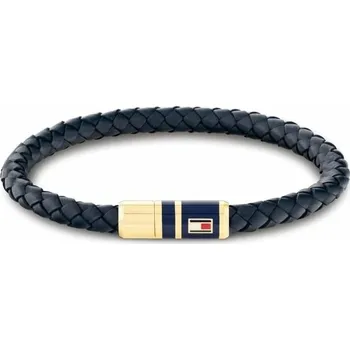 Náramek Stylový náramek z tmavě modré kůže 2790640S Tommy Hilfiger