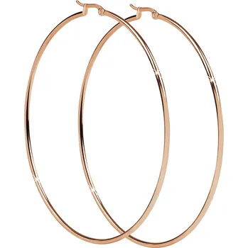 Náušnice Nadčasové bronzové náušnice kruhy Troli / Průměr: 8 cm