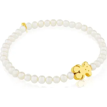 Náramek Perlový náramek s medvídkem ze zlata 815911150 Tous