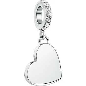 Přívěsek Ocelový přívěsek Srdce s krystaly SCZ1406 Morellato