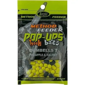 Rybářský prut LORPIO Hook Baits Pop Up Dumblles 7mm Shellfish Halibut 15g