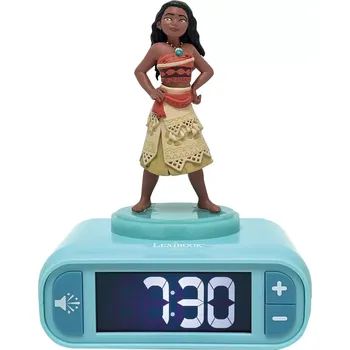 Budík Lexibook Budík s nočním 3D světlem - Odvážná Vaiana