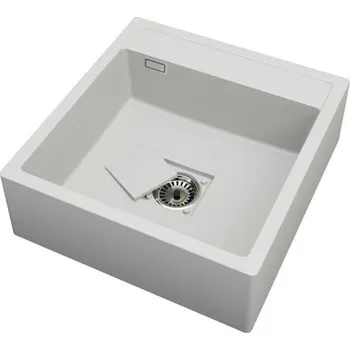 Granitový dřez Granitový dřez FARMÁŘSKÝ bílý 60 x 63 x 21cm