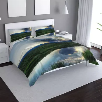 Povlečení Sablio Povlečení Mrak nad řekou - 140x220 / 90x70