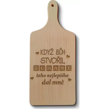 Kuchyňské prkénko Sablio Prkénko Když Bůh stvořil tchány