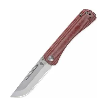 Kuchyňský nůž Kizer V3009N5 Pinch Red vreckový nôž 7,7 cm, Stonewash, červená, Micarta