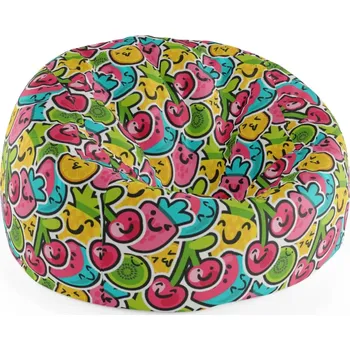 Sedací pytel Sablio Sedací vak Cocoon Veselé ovoce - 115 x 75 cm x 45 cm