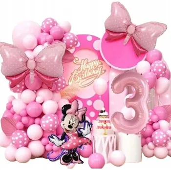 Balónek Balónková girlanda balónky zlaté růžové narozeninový set 80ks svatba svaté přijímání