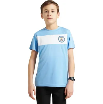 Chlapecké tričko MANCHESTER CITY FC Dětské tričko Manchester City, světle modré s pruhem Velikost: 12-13 r