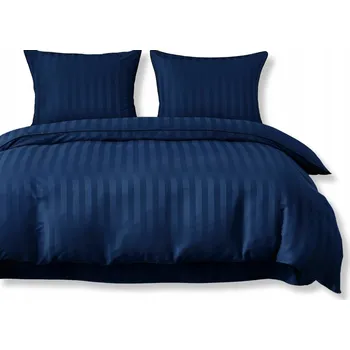 Povlečení Povlečení 160x200 tmavě Damašek pruhy s lemováním klasická silná