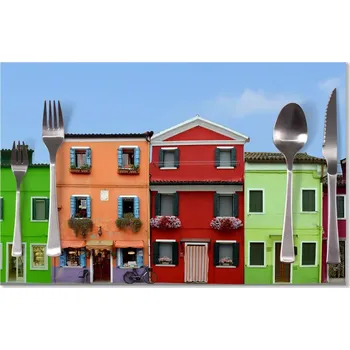 prostírání Sablio Prostírání Domky: 40x30cm