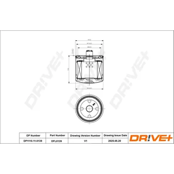 Olejový filtr Olejový filtr DRIVE+ DP1110.11.0139