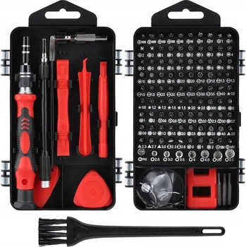 Šroubovák Sada precizních šroubováků Torx s bity a nástavci, 110 dílů