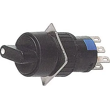 Přepínač otočný A16-22ZX3, ON-OFF-ON 2pólový 250V/3A